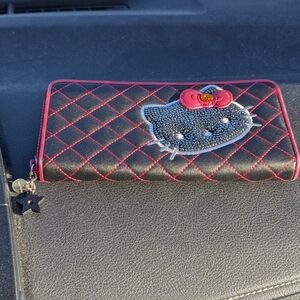 Hello Kitty X Swarovski Black and Pink Wallet
